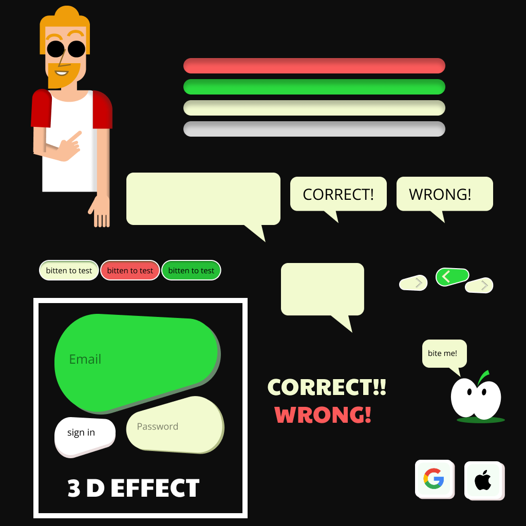 Übersicht aller App-Elemente: Skizzen, Prototypen und responsive Layouts.